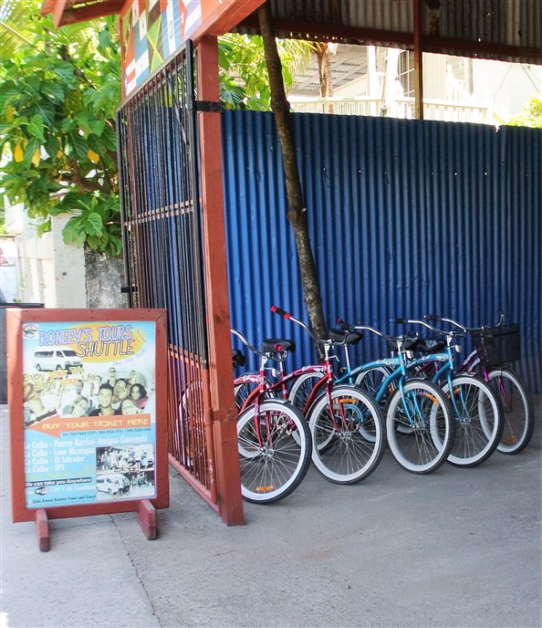 Roneeys Bike Rental on the Point in Utila