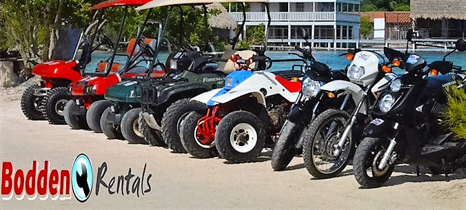 Bodden Rentals Scooters, quads and golf carts in Utila